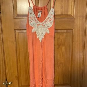 Orange summer dress size XL but fits like Large